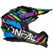 Cross Enduro motorcycle Мотошлем Oneal 2SRS Мотошлем GLITCH V.23 Multicolor