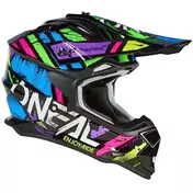 Cross Enduro motorcycle Мотошлем Oneal 2SRS Мотошлем GLITCH V.23 Multicolor