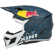 Motocross Мотошлем Kids Enduro Kini Red Bull MX3 1.0 Blue White