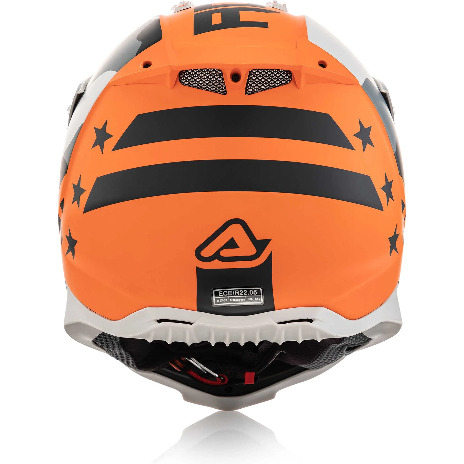 Cross Enduro Motorcycle Мотошлем in Acerbis Fiber X-RACER VTR Orange Gold