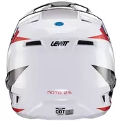 Leatt 2.5 V24 BLK/WHT White Moto Cross Мотошлем