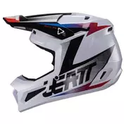 Leatt 2.5 V24 BLK/WHT White Moto Cross Мотошлем