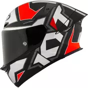 Kyt TT-REVO ELECTRON Full Face Motorcycle Мотошлем Matt Grey Red