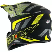 Suomy X-WING REEL Matt Fluo Yellow Cross Enduro Motorcycle Мотошлем