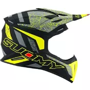 Suomy X-WING REEL Matt Fluo Yellow Cross Enduro Motorcycle Мотошлем
