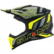 Suomy X-WING REEL Matt Fluo Yellow Cross Enduro Motorcycle Мотошлем