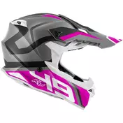Kappa KV49 R GREAT Cross Motorcycle Мотошлем Matt Black Pink