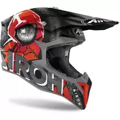 Cross Enduro Motorcycle Мотошлем Airoh WRAAP Alien Matt Red