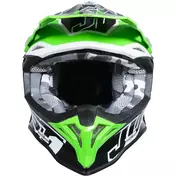 Moto Cross Enduro Мотошлем Just1 J39 Thruster Black White Fluo Green