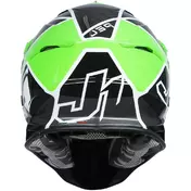 Moto Cross Enduro Мотошлем Just1 J39 Thruster Black White Fluo Green