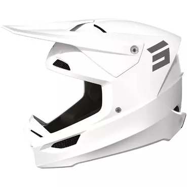 Moto Cross Enduro Мотошлем Shot FURIOUS SOLID Glossy White