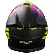 Motocross Enduro Мотошлем Shot PULSE X-TREM Pink Yellow Fluorescent Matt