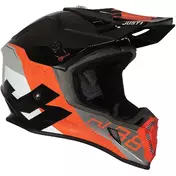 Moto Cross Enduro Мотошлем Just1 J38 KORNER Glossy Black Orange