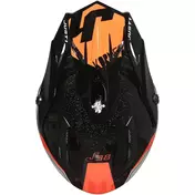 Moto Cross Enduro Мотошлем Just1 J38 KORNER Glossy Black Orange