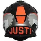 Moto Cross Enduro Мотошлем Just1 J38 KORNER Glossy Black Orange