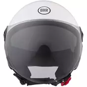 BHR 840 DUAL SHIELD White Motorcycle Jet Мотошлем