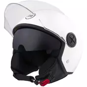 BHR 840 DUAL SHIELD White Motorcycle Jet Мотошлем
