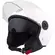 BHR 840 DUAL SHIELD White Motorcycle Jet Мотошлем