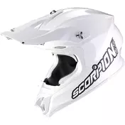Scorpion VX 16 EVO AIR SOLID Cross Enduro Integral Motorcycle Мотошлем White White