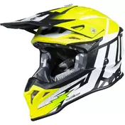 Moto Cross Enduro Мотошлем Just1 J39 Poseidon Fluo Yellow Black White