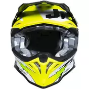 Moto Cross Enduro Мотошлем Just1 J39 Poseidon Fluo Yellow Black White
