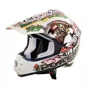 Cross Enduro One Step 2 Motorcycle Мотошлем White