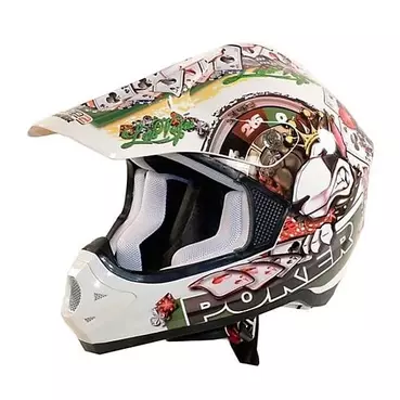 Cross Enduro One Step 2 Motorcycle Мотошлем White