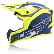 Acerbis LINEAR Cross Enduro Motorcycle Мотошлем Yellow Blue Opaque
