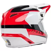 Bell MX-9 MIPS RIFT Motocross Enduro Мотошлем Red White Gloss