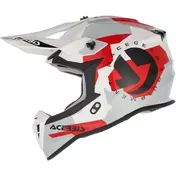 Acerbis LINEAR 2206 White Grey Cross Motorcycle Мотошлем