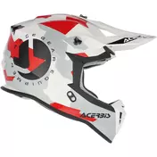 Acerbis LINEAR 2206 White Grey Cross Motorcycle Мотошлем