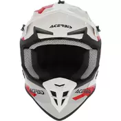 Acerbis LINEAR 2206 White Grey Cross Motorcycle Мотошлем