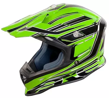 Moto Cross Enduro Мотошлем One Racing Tiger Green-Black New