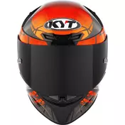 Kyt TT-REVO COMBUSTION Orange Full Face Motorcycle Мотошлем