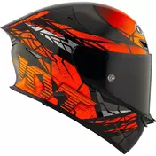 Kyt TT-REVO COMBUSTION Orange Full Face Motorcycle Мотошлем