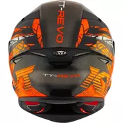 Kyt TT-REVO COMBUSTION Orange Full Face Motorcycle Мотошлем