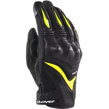 Clover RAPTOR 3 Motorcycle мотоперчатки Black Yellow