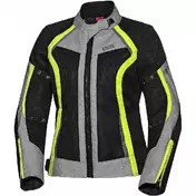 Women's Motorcycle мотокуртка In Summer Fabric Ixs SPORT RS-ANDORRA-AIR Black Gray Yellow