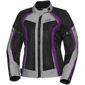 Women's Motorcycle мотокуртка In Summer Fabric Ixs SPORT RS-ANDORRA-AIR Black Gray Purple