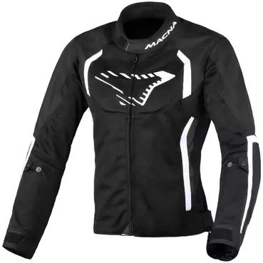 Macna Grisca Women's Softshell Motorcycle мотокуртка Black White