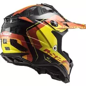 Cross Enduro Motorcycle Мотошлем Off Road Ls2 MX700 SUBVERTER EVO Arched Black Yellow Red