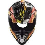 Cross Enduro Motorcycle Мотошлем Off Road Ls2 MX700 SUBVERTER EVO Arched Black Yellow Red