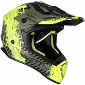 Moto Cross Enduro Мотошлем Just1 J38 MASK Black Green Yellow Fluo Matt