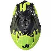 Moto Cross Enduro Мотошлем Just1 J38 MASK Black Green Yellow Fluo Matt