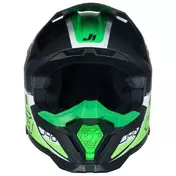Motocross Enduro Мотошлем Just1 J40 Shooter Flash Green White