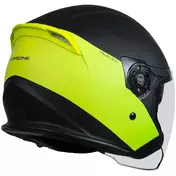 Motorcycle Мотошлем Jet Origin PALIO 2.0 Scout Fluo Yellow Glossy Black