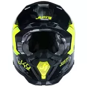Just1 J40 Shooter Camo Yellow Black Cross Enduro Motorcycle Мотошлем