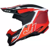 Motocross Enduro Мотошлем Just1 J40 Shooter Flash Red Black White