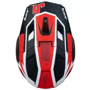 Motocross Enduro Мотошлем Just1 J40 Shooter Flash Red Black White