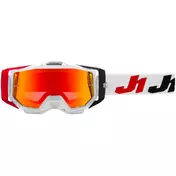 маска Moto Cross Enduro Just1 Iris 2.0 Racer Black Red White Red Mirror Lens